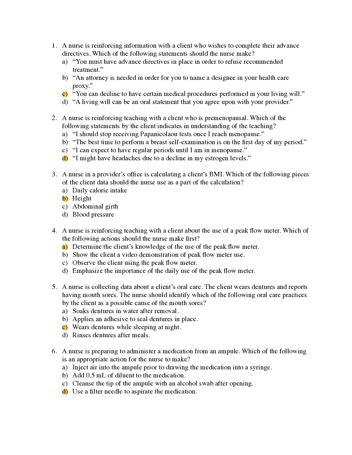 Preview image for ATI Fundamentals Exam 2022-2023 (70 Answers)